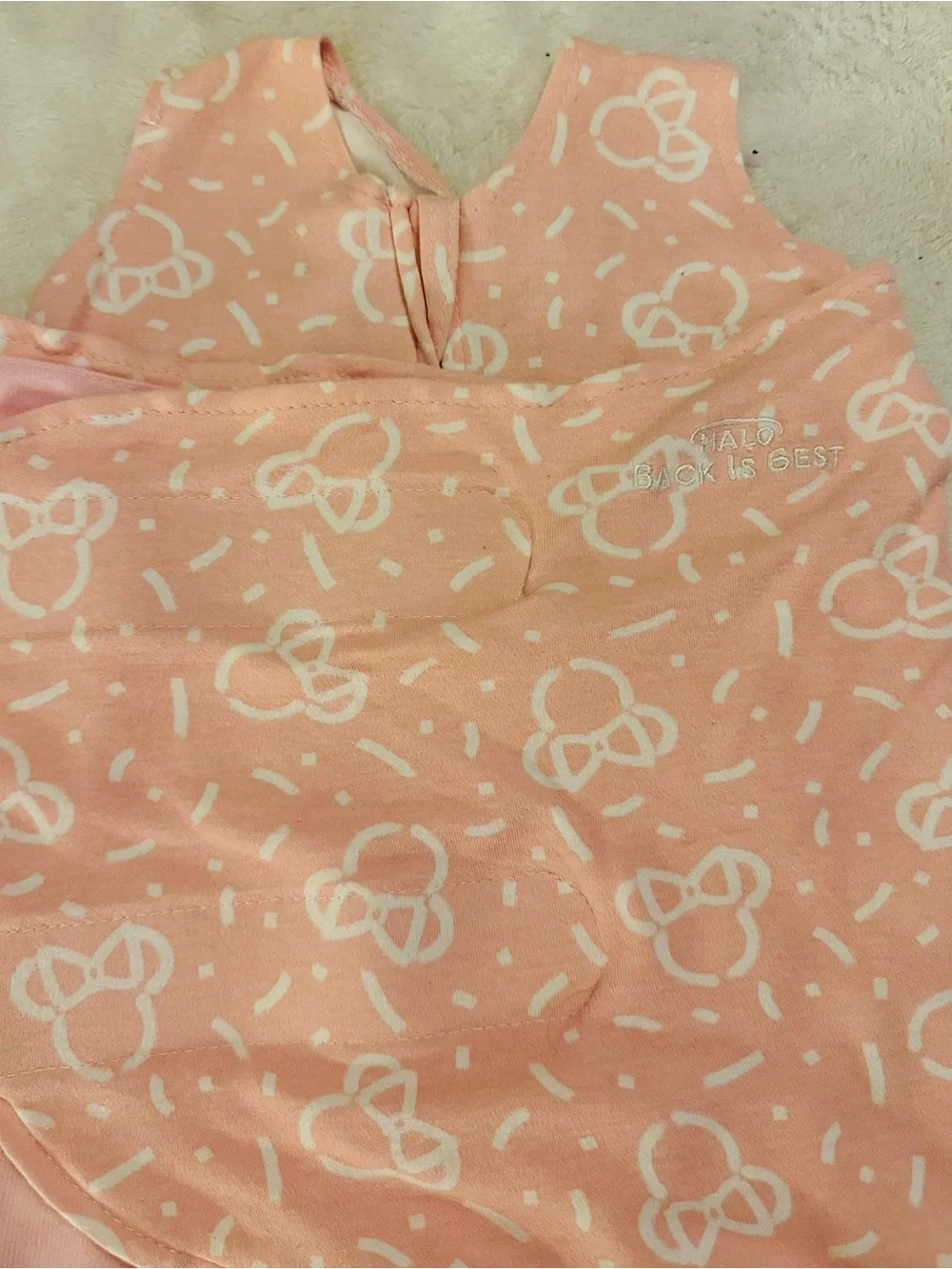 Halo Pink Floral Pattern Sleeveless Zip Sleep Sack